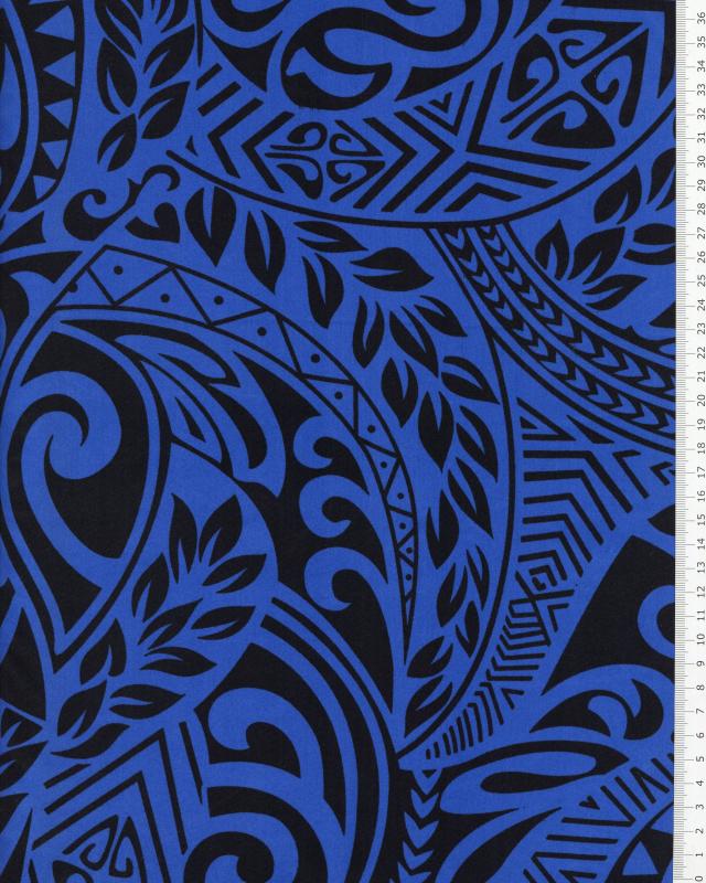 Polynesian Fabric MAUI Blue - Tissushop