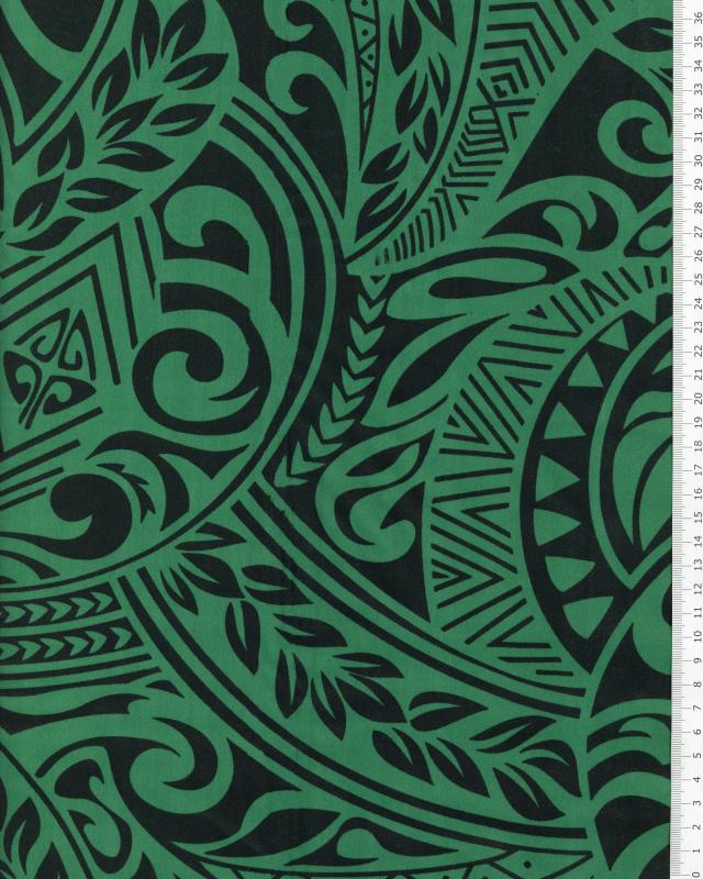 Polynesian Fabric MAUI Green - Tissushop