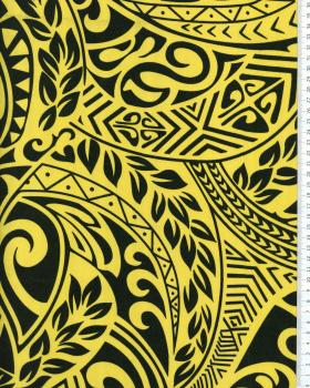 Polynesian Fabric MAUI Yellow - Tissushop