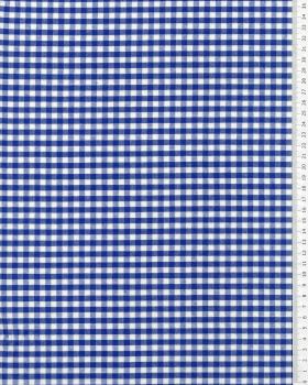 Vichy cotton small checkered Blue - Tissushop