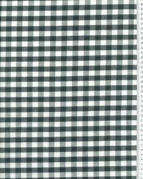 Coton Vichy grands carreaux Vert - Tissushop