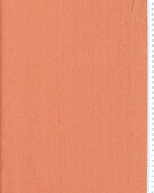 Washed linen fabric in 300 cm Peach - Tissushop