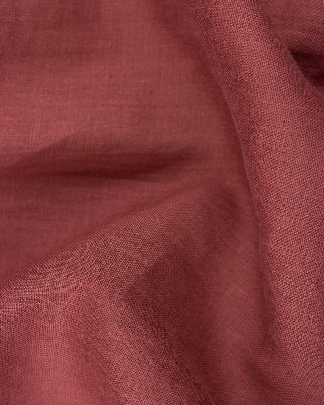 Washed linen fabric in 300 cm Terracotta - Tissushop