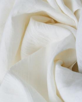 Washed linen fabric in 300 cm Ivory - Tissushop