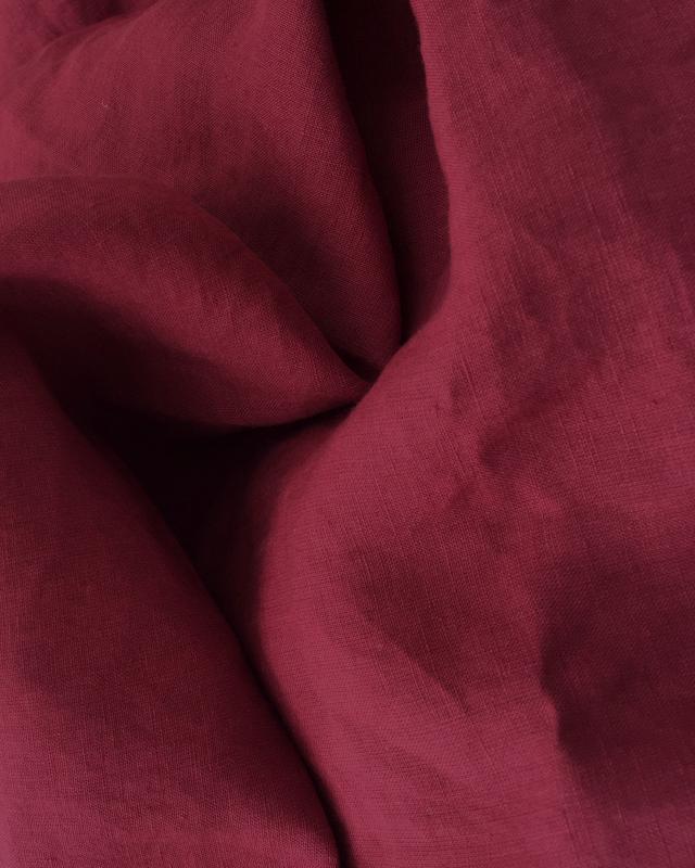 Toile de lin lavé en 300 cm Rouge - Tissushop