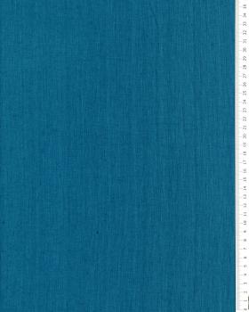 Toile de lin lavé en 300 cm Bleu Touareg - Tissushop