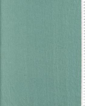 Washed linen fabric in 300 cm Eucalyptus Green - Tissushop