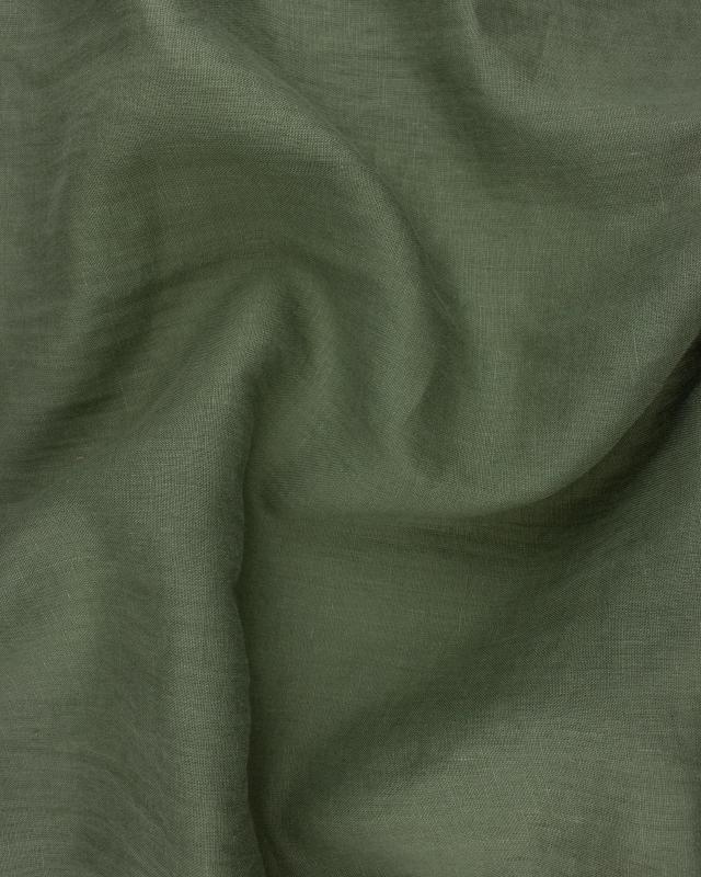 Washed linen fabric in 300 cm Khaki - Tissushop