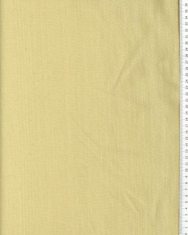 Washed linen fabric in 300 cm Light Yellow - Tissushop