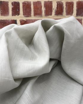 Washed linen fabric in 300 cm Green Grey - Tissushop