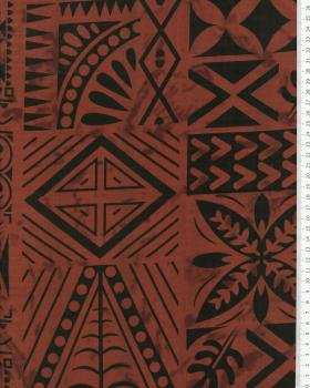 Polynesian Fabric METANI Brown - Tissushop