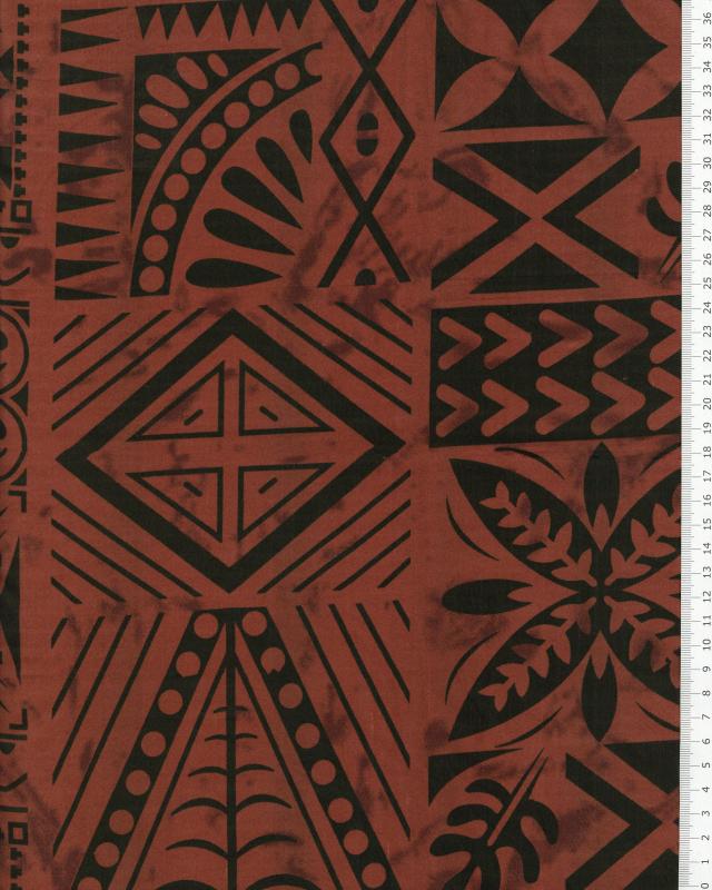 Polynesian Fabric METANI Brown - Tissushop