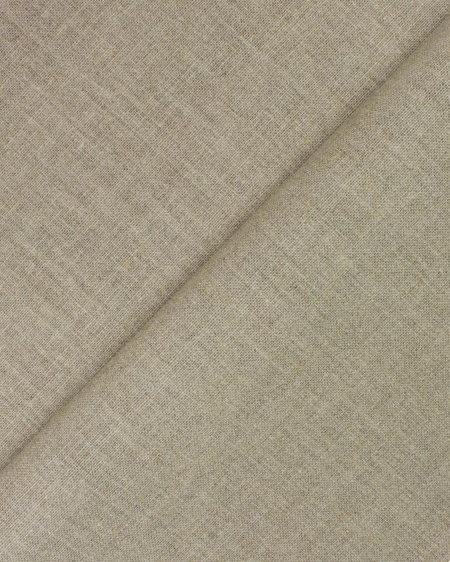 Unbleached linen fabric Wide grille Natural - Tissushop