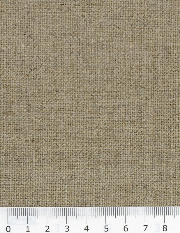 Unbleached linen fabric Wide grille Natural - Tissushop