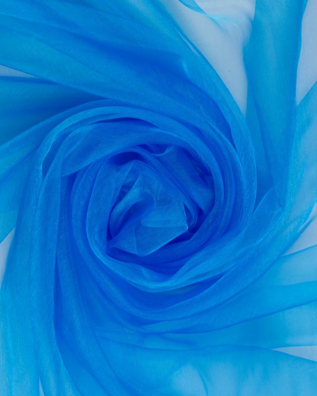 Organza grande largeur Bleu Lagon - Tissushop