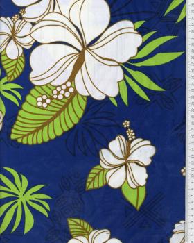 Polynesian Fabric RAHERA Blue - Tissushop