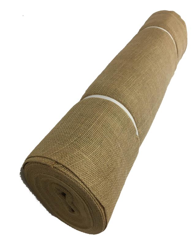 Toile de jute naturelle 210g/m² grande largeur 190 cm - rouleau de 50m