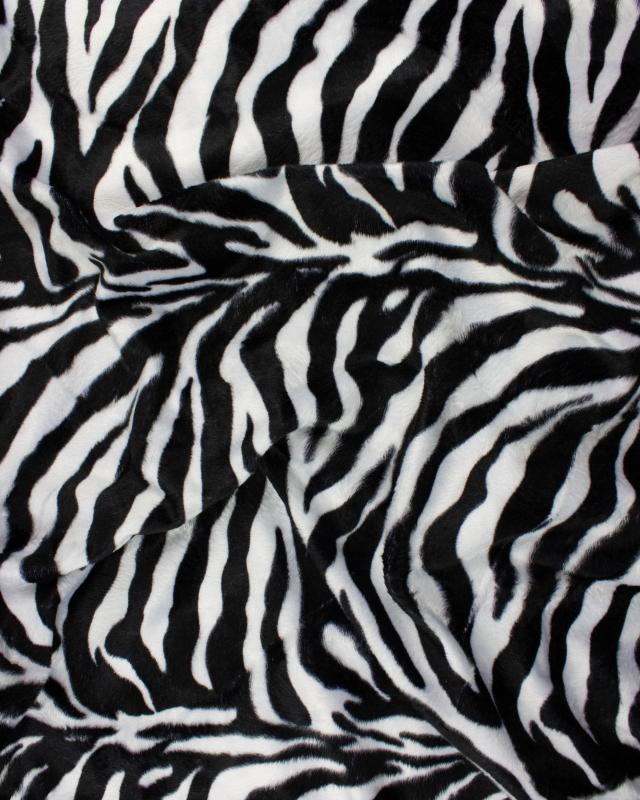 Fake Fur Imitation Zebra - Tissushop