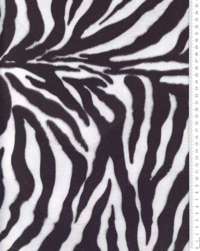 Fake Fur Imitation Zebra - Tissushop