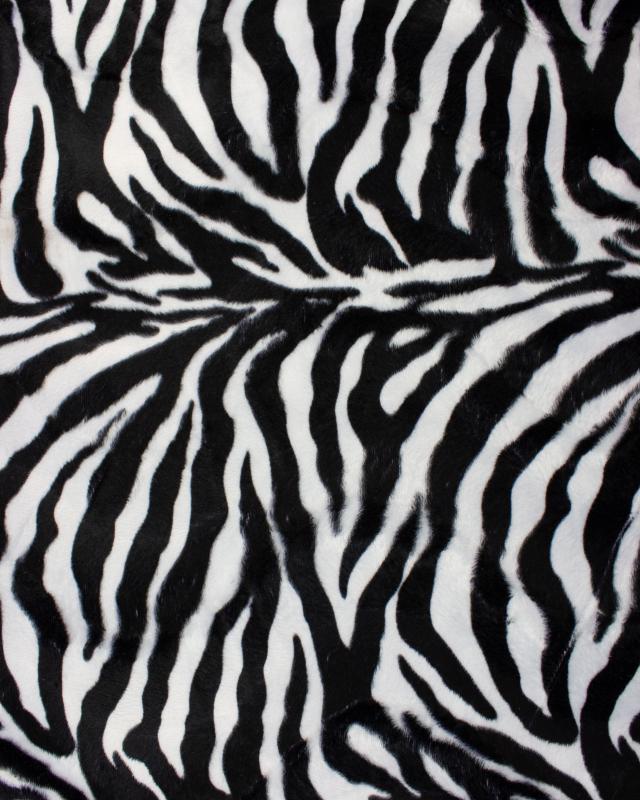 Fake Fur Imitation Zebra - Tissushop