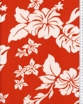 Polynesian Fabric TIMERI Red - Tissushop