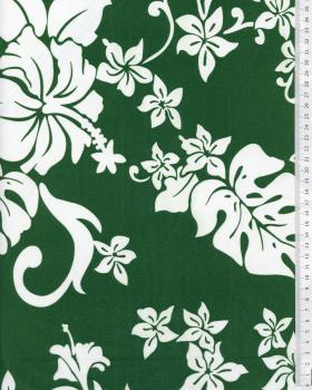 Polynesian Fabric TIMERI Green - Tissushop