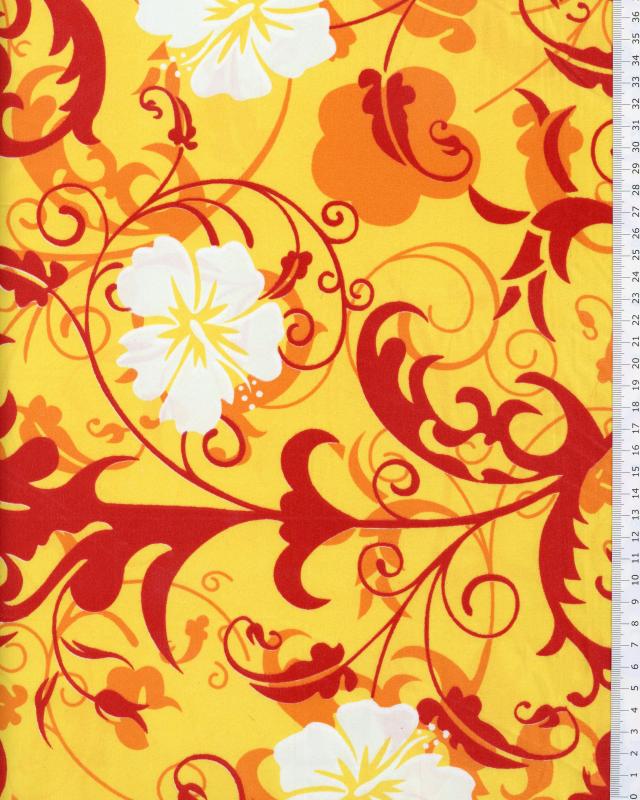 Polynesian Fabric REVA Yellow - Tissushop