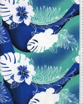 Polynesian Fabric POERANI Blue - Tissushop