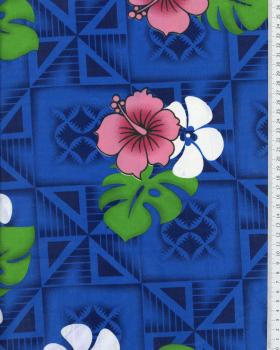 Polynesian Fabric NAURI Blue - Tissushop