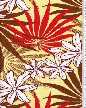Polynesian Fabric MOENAU Yellow - Tissushop