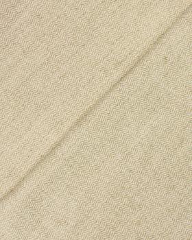 Cotton / Linen Herringbone reverse Esteria Natural - Tissushop