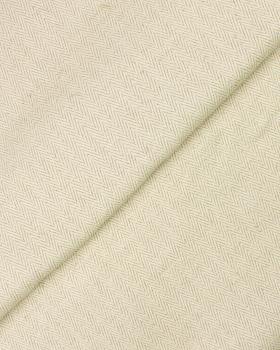 Cotton / Linen Herringbone reverse Esteria Natural - Tissushop