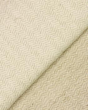 Cotton / Linen Herringbone reverse Esteria Natural - Tissushop