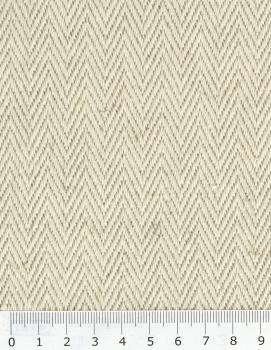 Cotton / Linen Herringbone reverse Esteria Natural - Tissushop