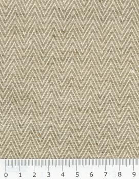 Cotton / Linen Herringbone reverse Esteria Natural - Tissushop