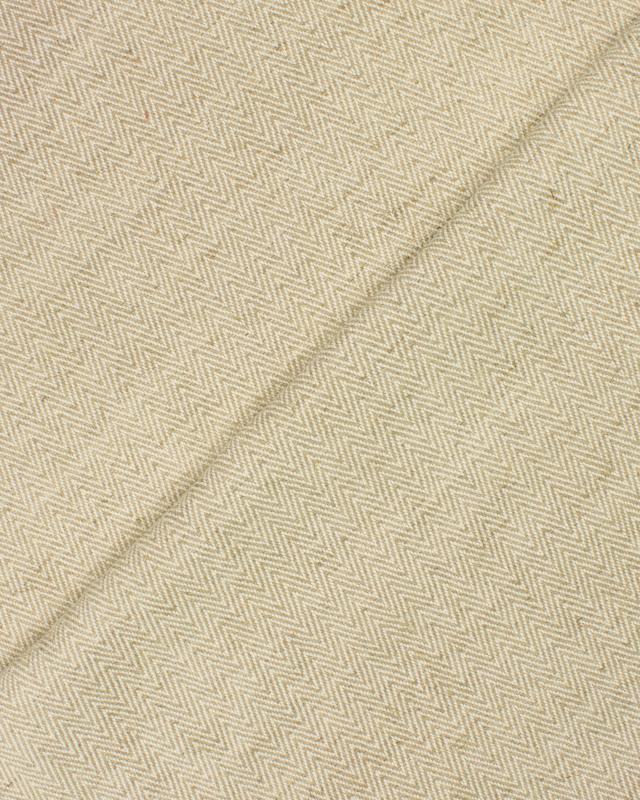 Tapis Chevron Coton / Lin Réversible Esteria Naturel - Tissushop