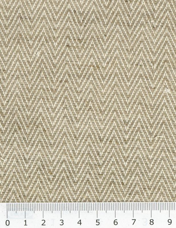 Cotton / Linen Herringbone reverse Esteria Natural - Tissushop