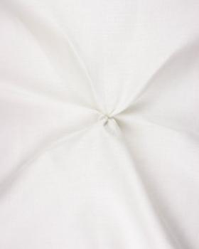 Melia flax fabric in 145 cm White - Tissushop