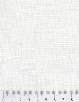 Melia flax fabric in 145 cm White - Tissushop