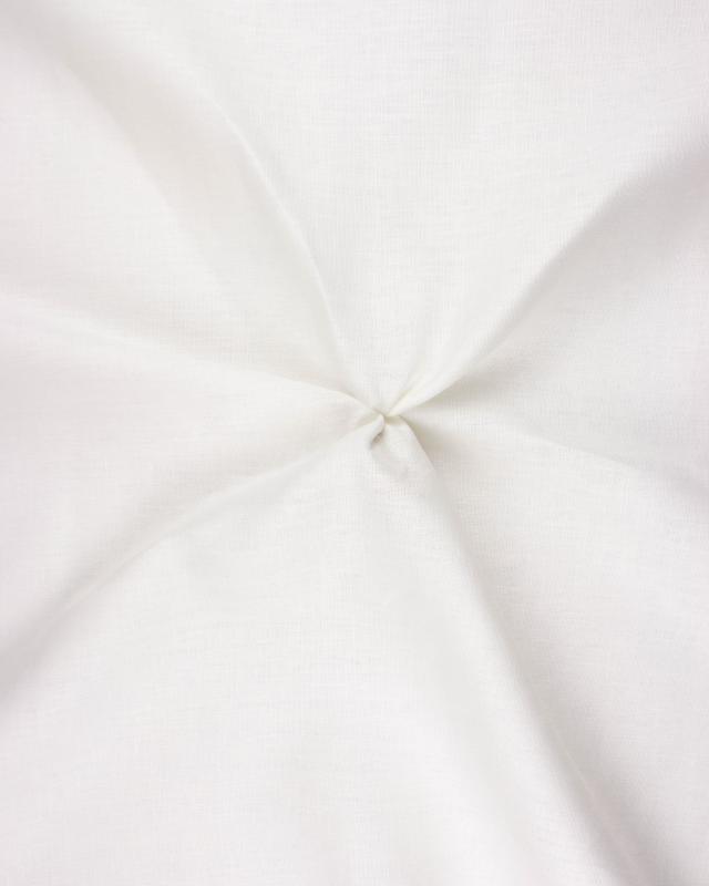 Melia flax fabric in 145 cm White - Tissushop