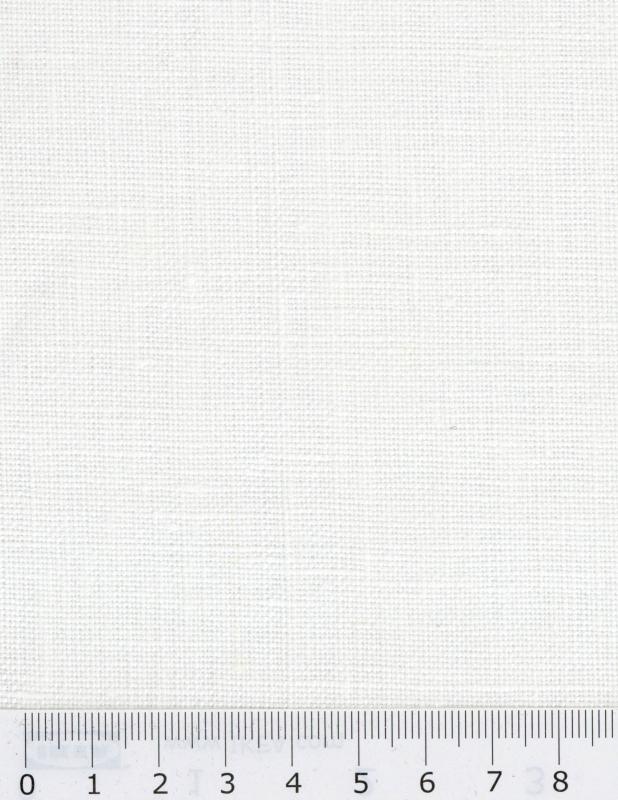 Melia flax fabric in 145 cm White - Tissushop