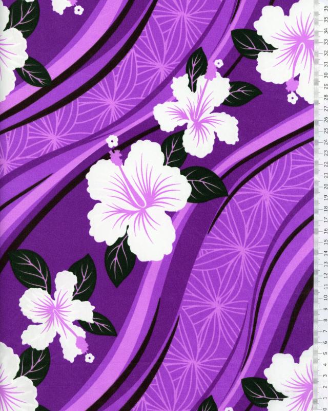 Polynesian Fabric VAIORA Purple - Tissushop