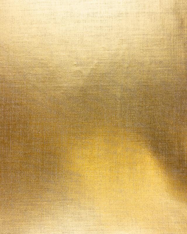 Metallic natural linen fabric Gold - Tissushop