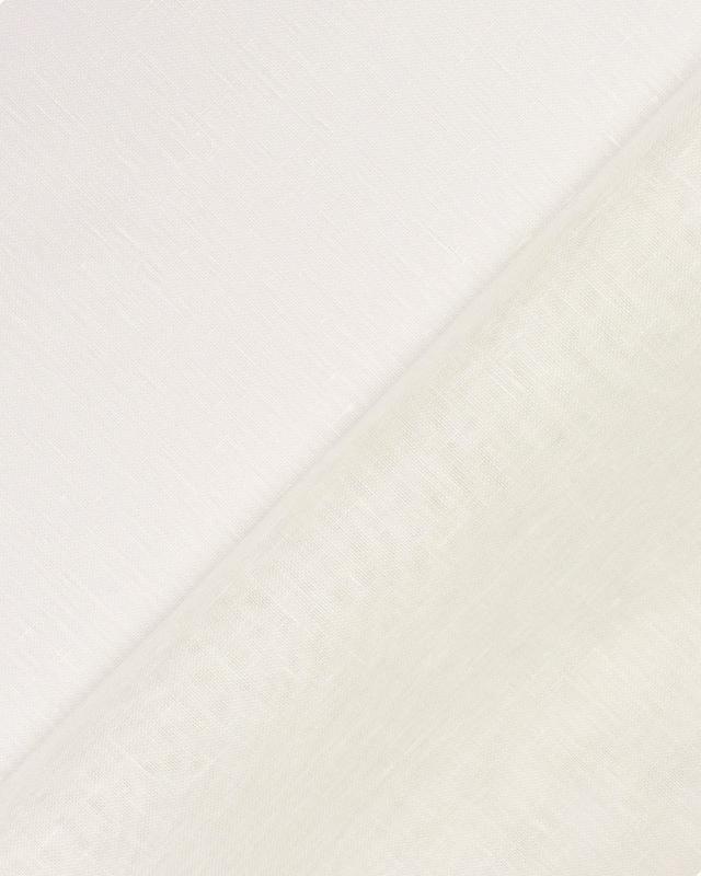 Voile de lin en 160 cm Blanc Cassé - Tissushop