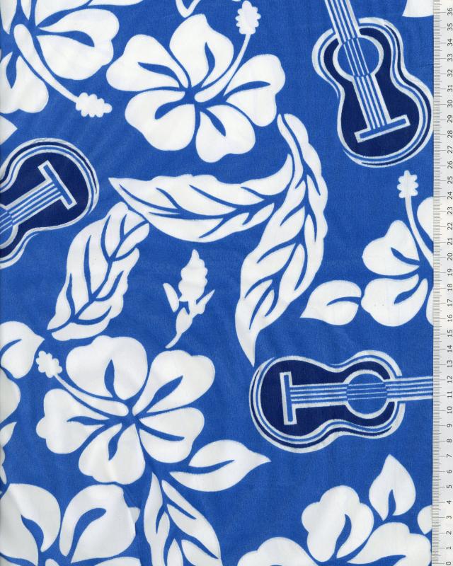 Polynesian Fabric TITA Blue - Tissushop