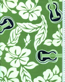 Polynesian Fabric TITA Green - Tissushop