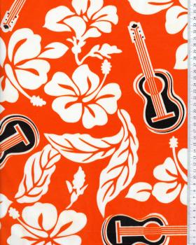 Polynesian Fabric TITA Orange - Tissushop