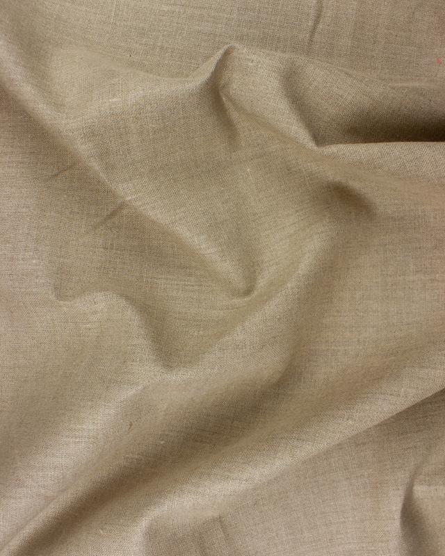 Toile de lin calandré - Grain moyen - 220 cm - Naturel - Tissushop