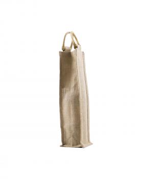 Sac en Toile de Jute - Contenance 1 bouteille Naturel - Tissushop