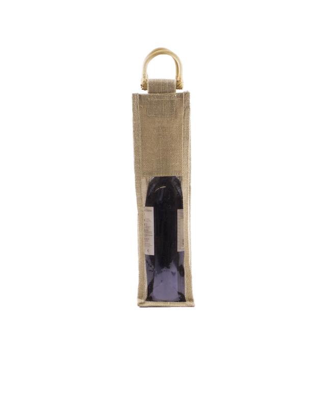 Jute Bag - Capacity 1 bottle Natural - Tissushop